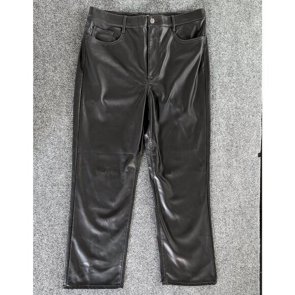 Loft Women's Faux Leather Pants Size 12 NWT - Picture 1 of 9
